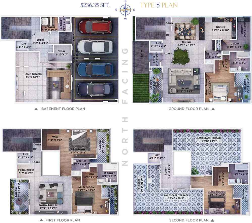 Sattva Lumina 4BHK Floor Plan
