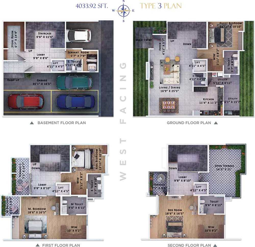 Sattva Lumina 4BHK Floor Plan